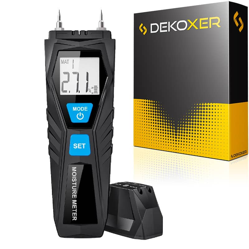 Humidimètre Dekoxer, testeur d'humidité pour matériaux avec écran HD
